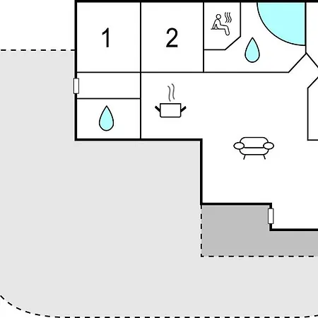 Stunning Home In Vaeggerlose With Sauna בית נופש Bøtø By